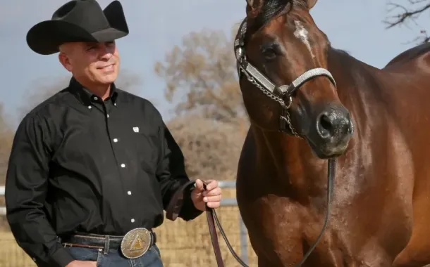 Stephen Stephens with Stallion Good I Will Be.